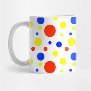 Primary Colors Polka-dots. Mug